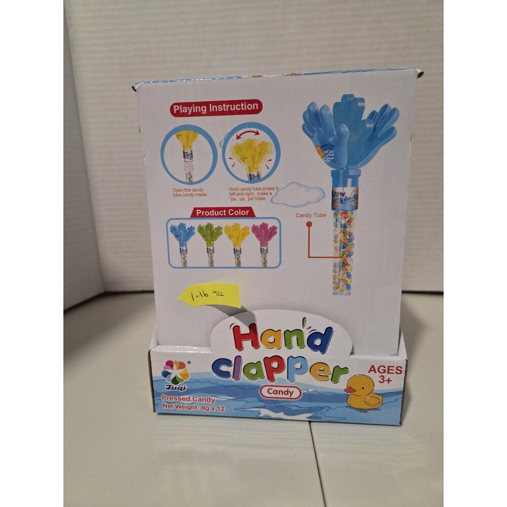 Juqi Hand Clapper Pressed Candy Strawberry 12-Pack 96g Box MPN NO.865
